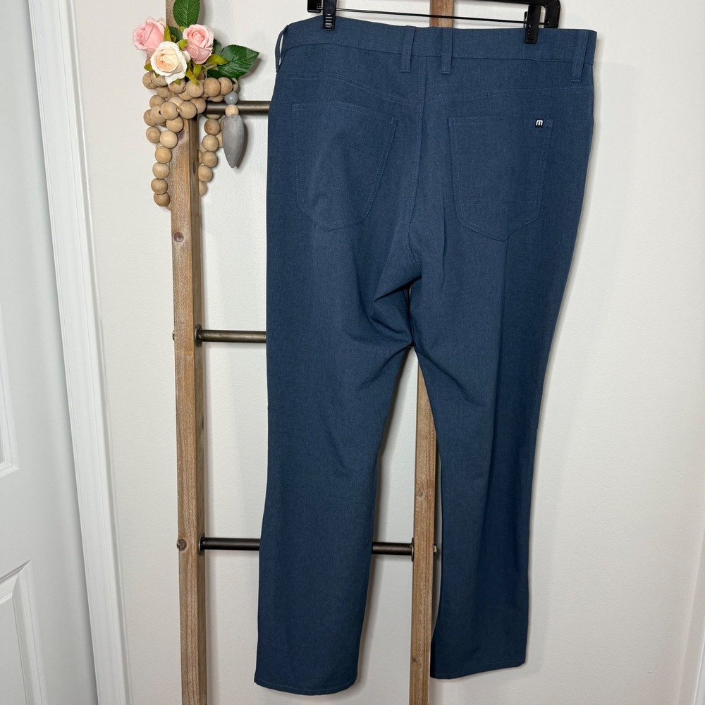 Travis Mathew Mens Blue Golf Dress Pants Size 35 - Picture 5 of 9